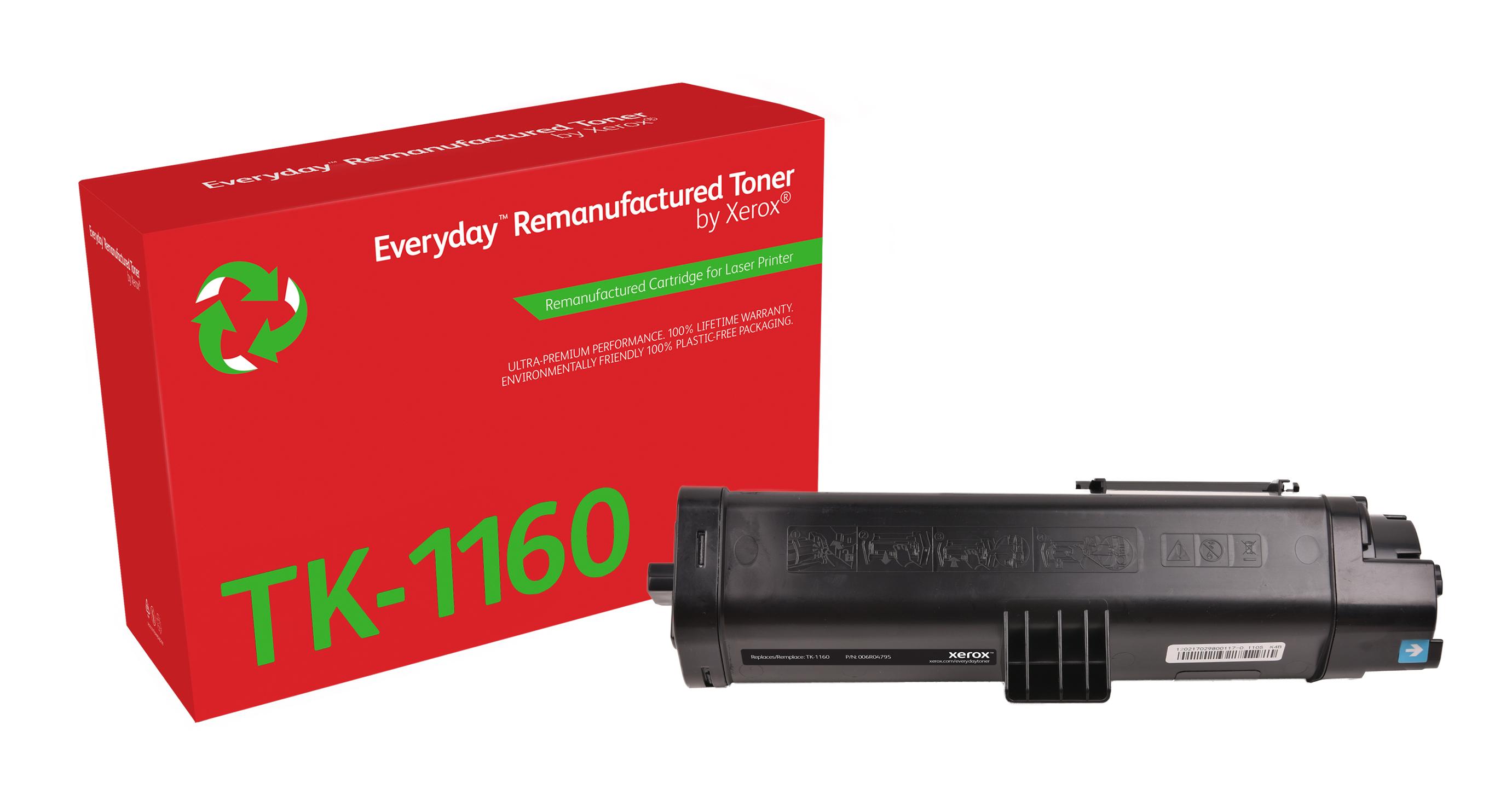 Everyday Rigenerato Toner rigenerato Everyday di Xerox Nero compatibile con Kyocera TK-1160 Capacit standard (XEROX Everyday R