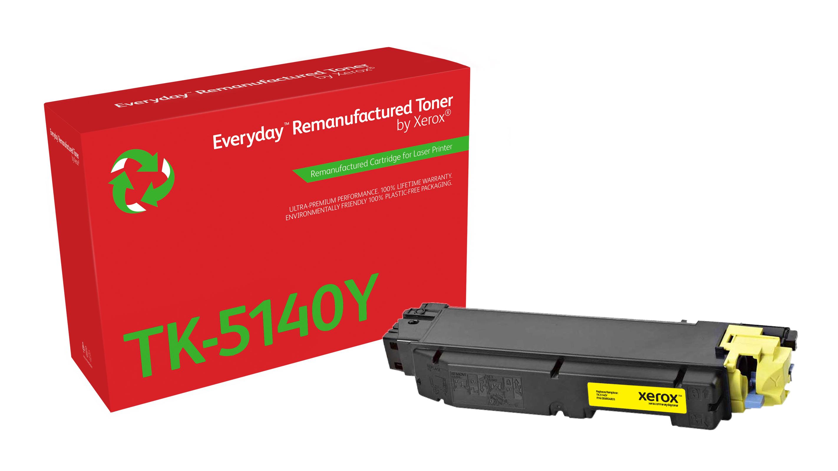 Everyday Rigenerato Toner rigenerato Everyday di Xerox Giallo compatibile con Kyocera TK-5140Y Capacit standard (XEROX Everyda