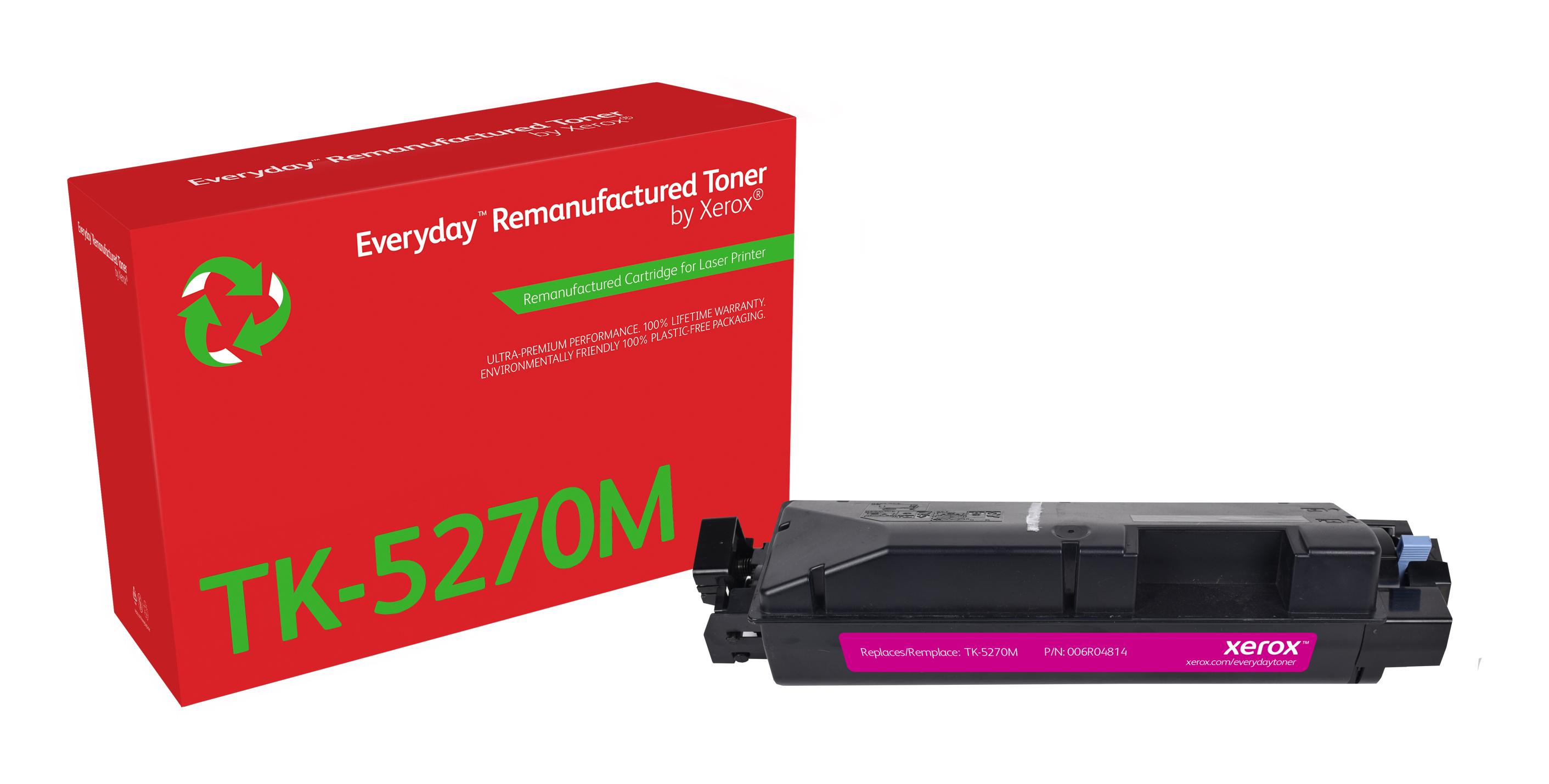 Everyday Rigenerato Toner rigenerato Everyday di Xerox Magenta compatibile con Kyocera TK-5270M Capacit standard (XEROX Everyd