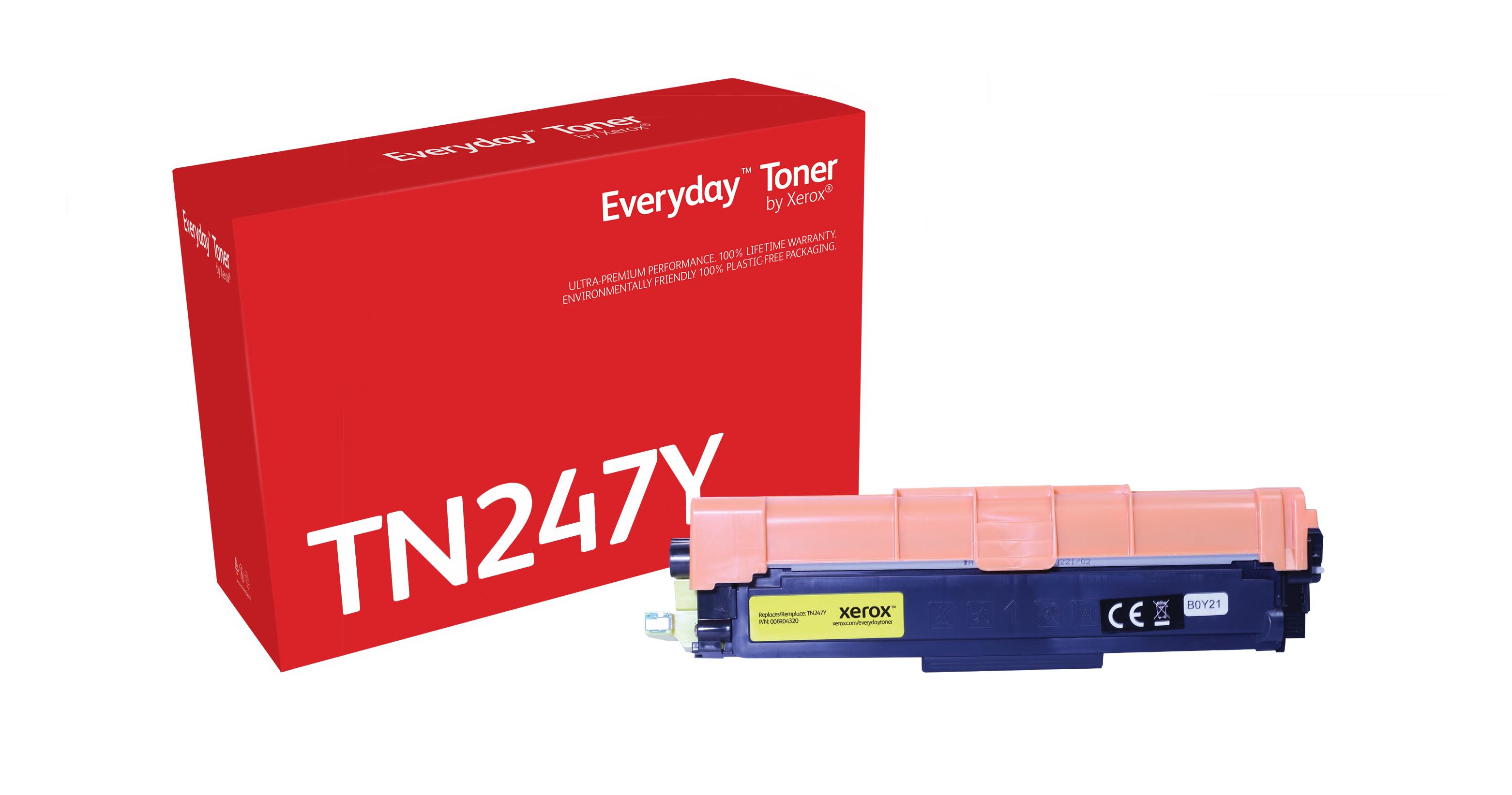 Everyday Toner di Xerox Giallo compatibile con Brother TN247Y High capacity (TONER YELLOW BROTHER TN-247 - XEROX EVERYDAY)