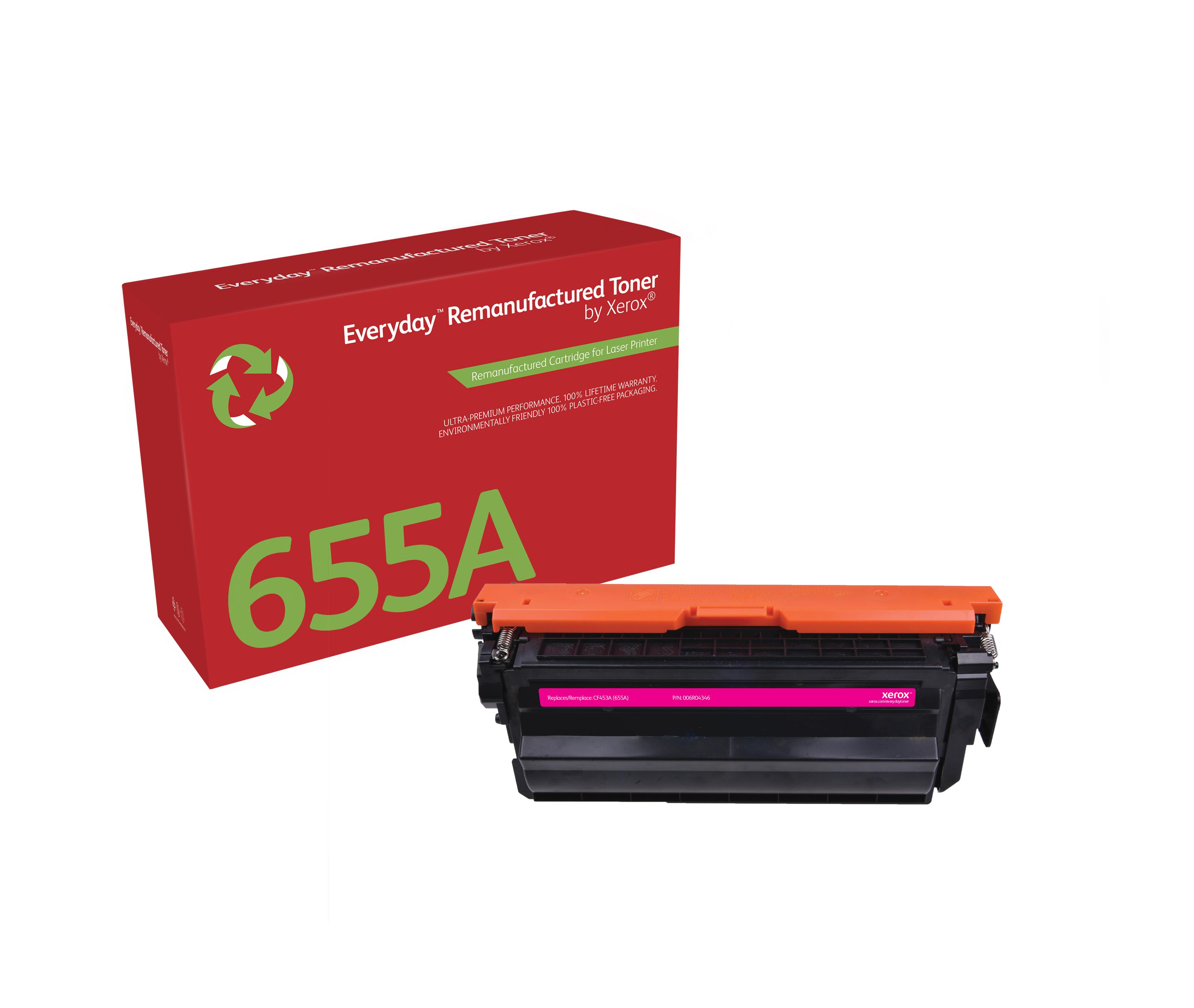 Everyday Rigenerato Toner rigenerato Everyday di Xerox Magenta compatibile con HP 655A CF453A Capacit standard (EVERYDAY MAGEN