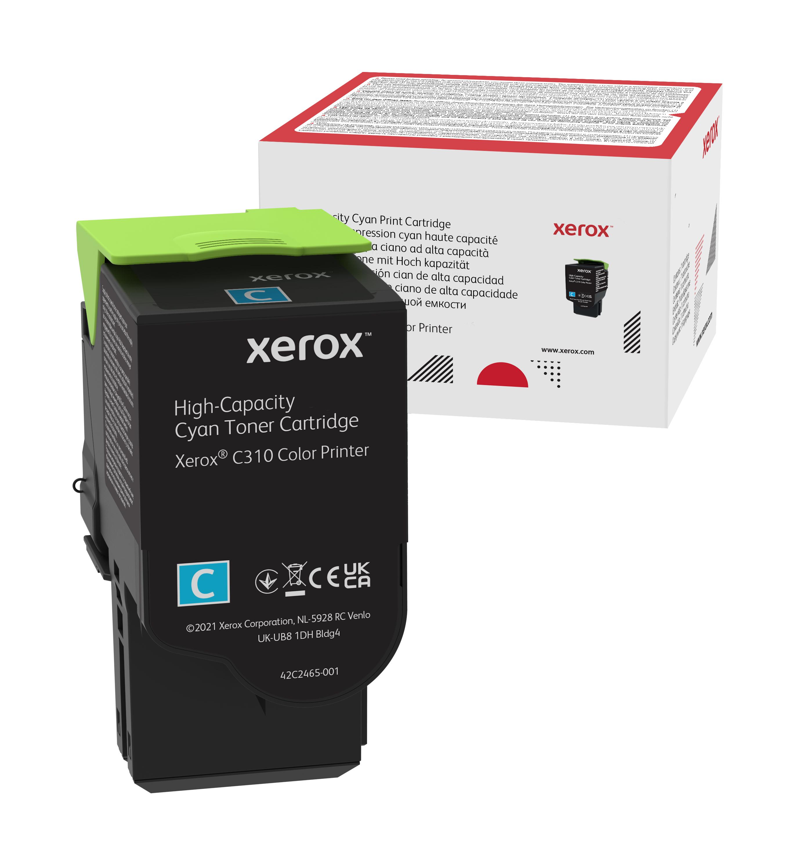 Xerox Cartuccia toner Ciano a High capacity da 5500 Pagine per Stampante a colori C310/multifunzione a colori C315 006R04365