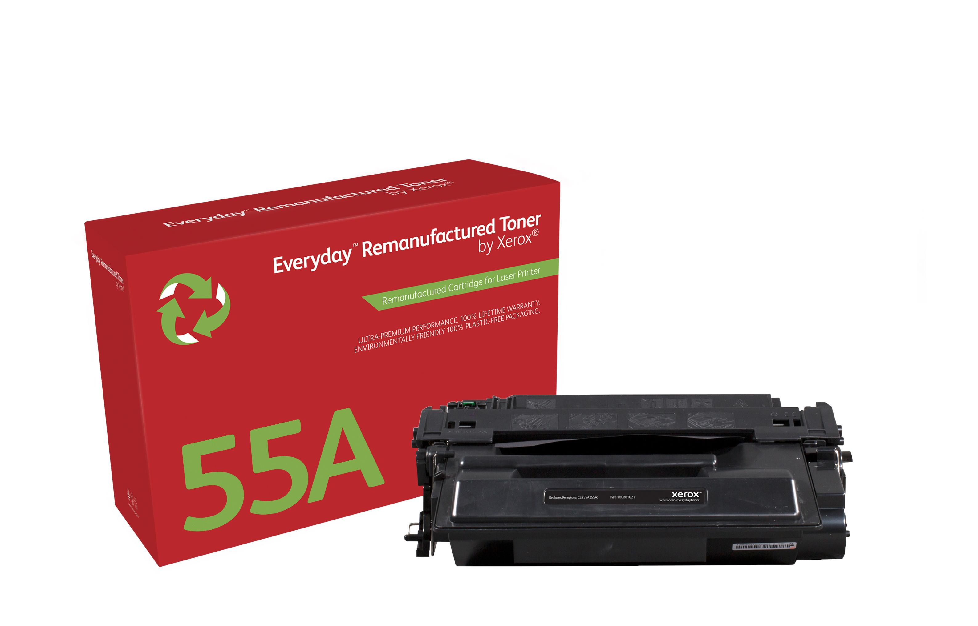 Xerox Black Toner Cartridge equivalent to HP 55A for use in HP LJ P3015 Enterprise 500 M525 Pro M521