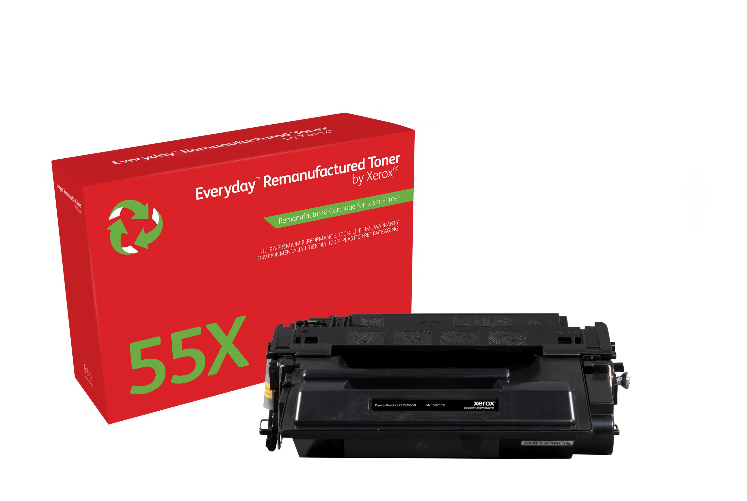 Xerox High Yield Black Toner Cartridge equivalent to HP 55X for use in HP LJ P3015 Enterprise 500 M525 Pro M521