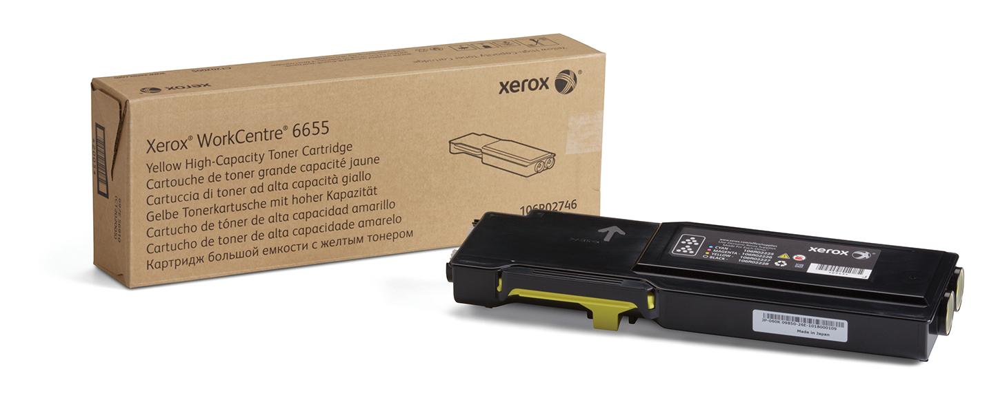 Xerox Cartuccia toner Giallo a High capacity da 7500 Pagine per WorkCentre 6655/6655i (106R02746)