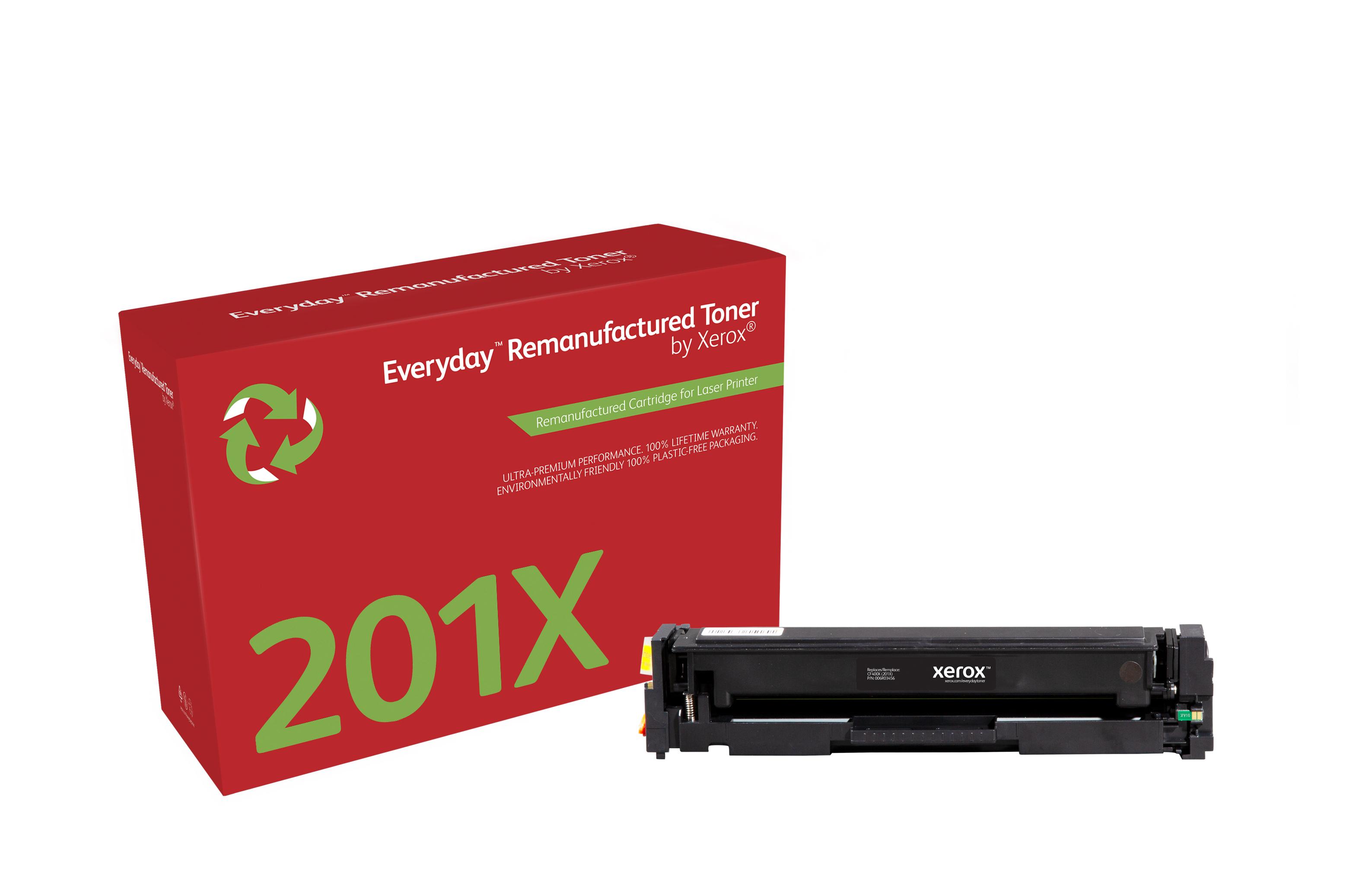 Everyday Toner rigenerato di Xerox Nero compatibile con HP 201X CF400X High capacity (HIGH BLACK TONER HP 201X - OEM CF400X M2