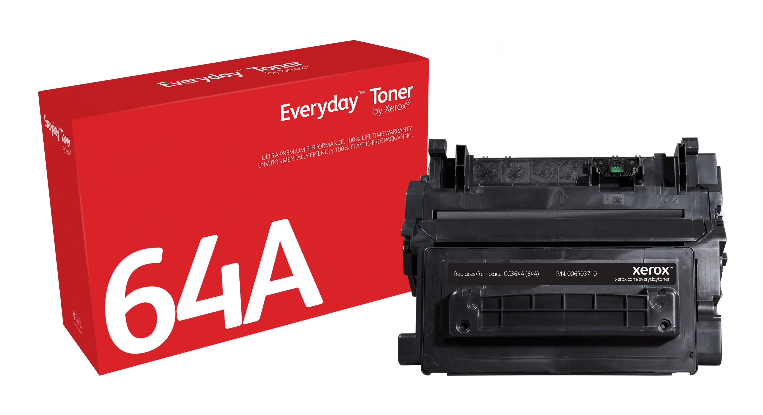 Everyday Toner di Xerox Nero compatibile con HP 64A CC364A Capacit standard (BLACK TONER CARTRIDGE LIKE HP - 64A FOR LASERJET