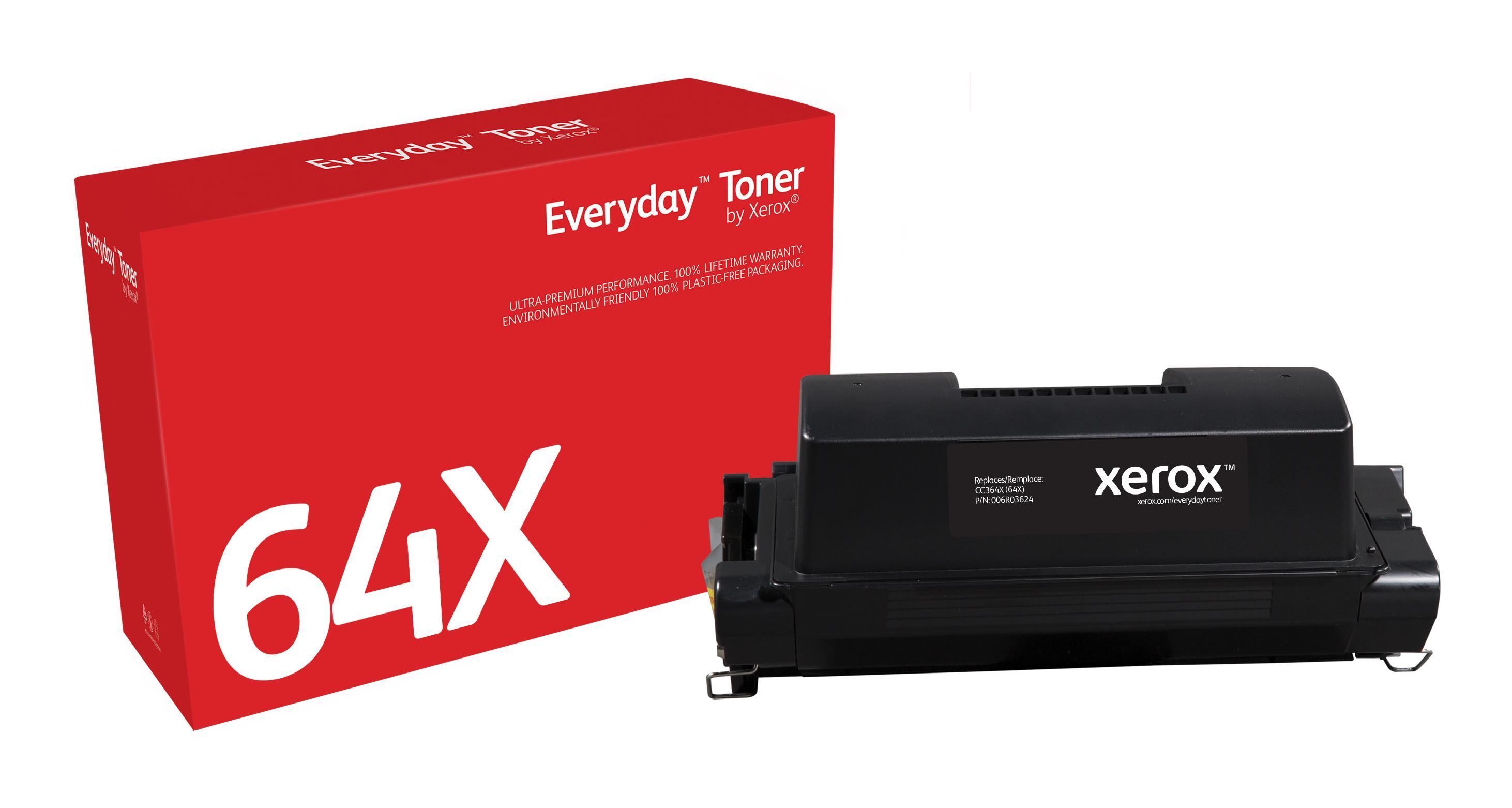 Everyday Toner di Xerox Nero compatibile con HP 64X CC364X High capacity (TONER BLACK HP 64X - XEROX EVERYDAY)