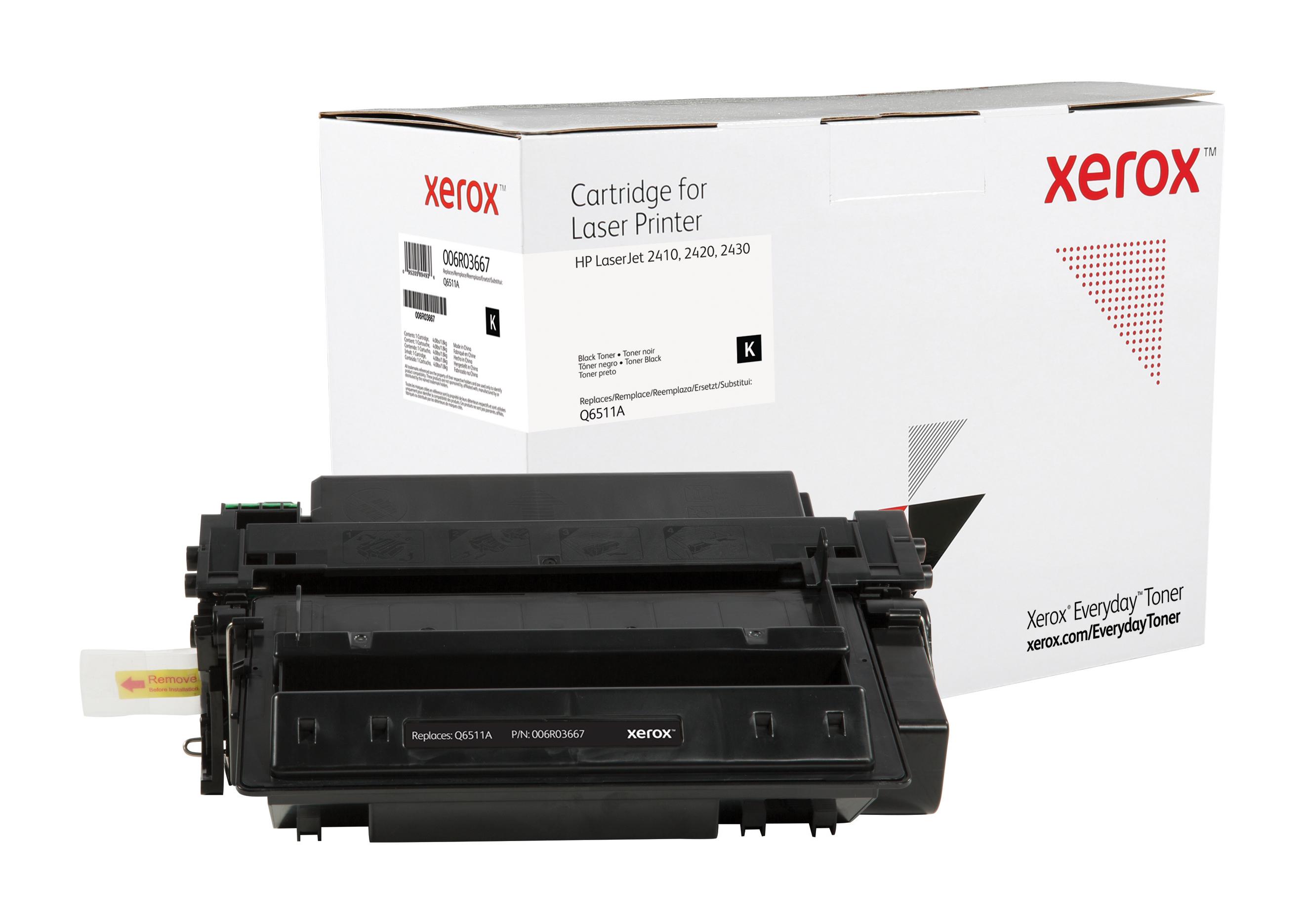 Everyday Toner di Xerox Nero compatibile con HP 11A Q6511A Capacit standard (BLACK TONER CARTRIDGE LIKE HP - 11A FOR LASERJET