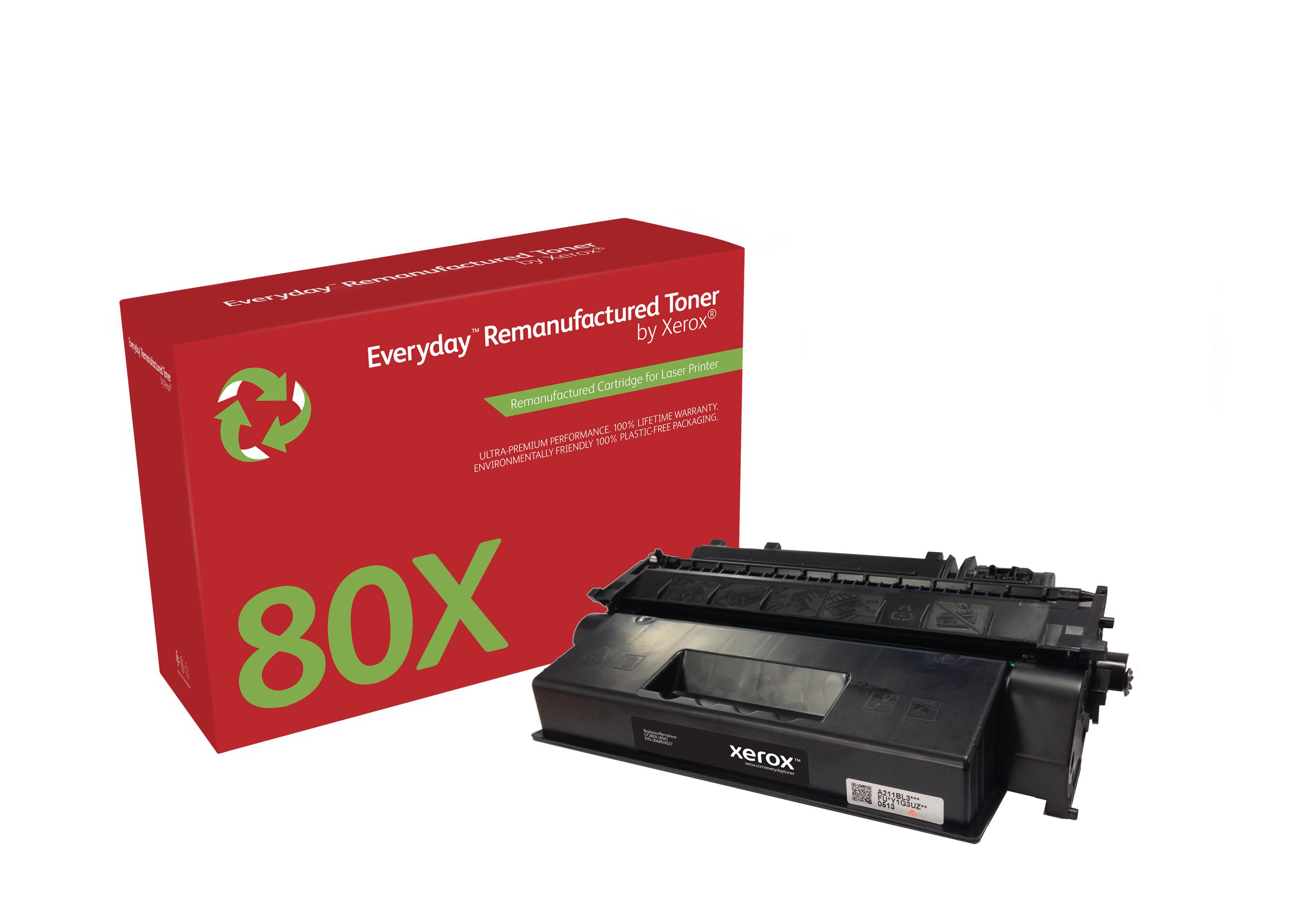 Xerox High Yield Black Toner Cartridge equivalent to HP 80X for use in HP LJ Pro 400 M401 400 M425