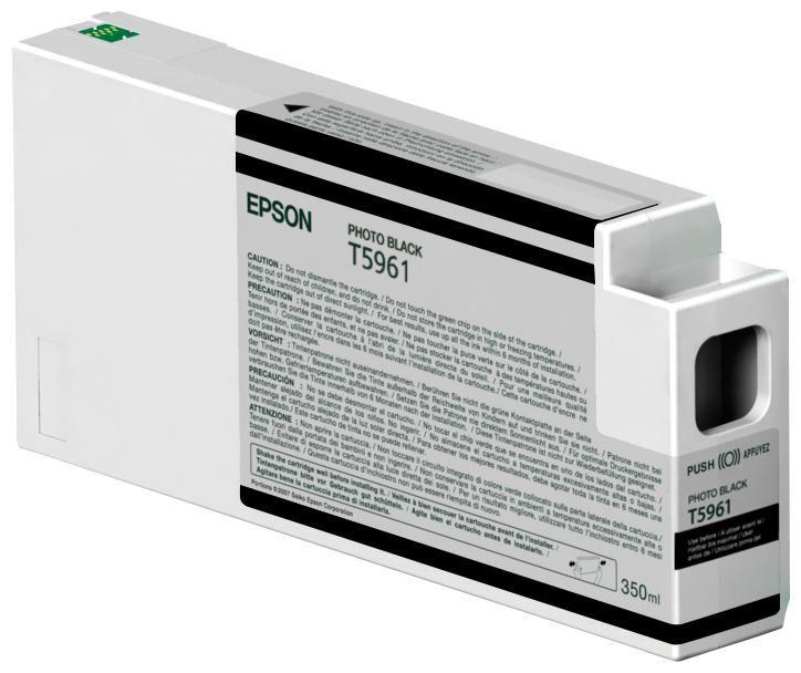 ORIGINAL Epson Cartuccia d'inchiostro Nero (Foto) C13T596100 T5961 350ml cartuccia Ultra Chrome HDR