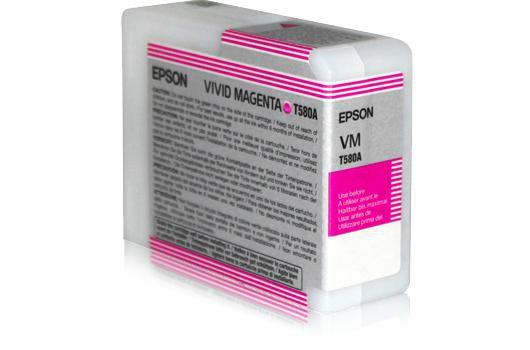 Materiale di consumo Cartucce di inchiostro Ultrachrome K3 Vivid Magenta T580A00 Confezione singola 1 x 800ml - C13T580A00