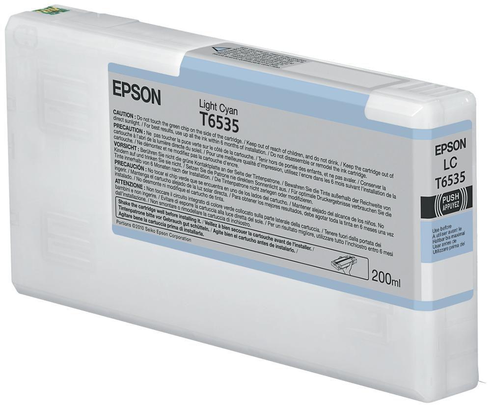 ORIGINAL Epson Cartuccia d'inchiostro ciano (chiaro) C13T653500 T6535 200ml