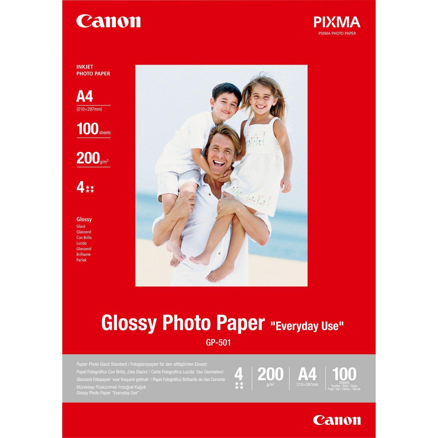 ORIGINAL Canon Carta Bianco 0775B001 GP-501 Carta fotografica DIN A4 200 g/m 100 fogli brillante