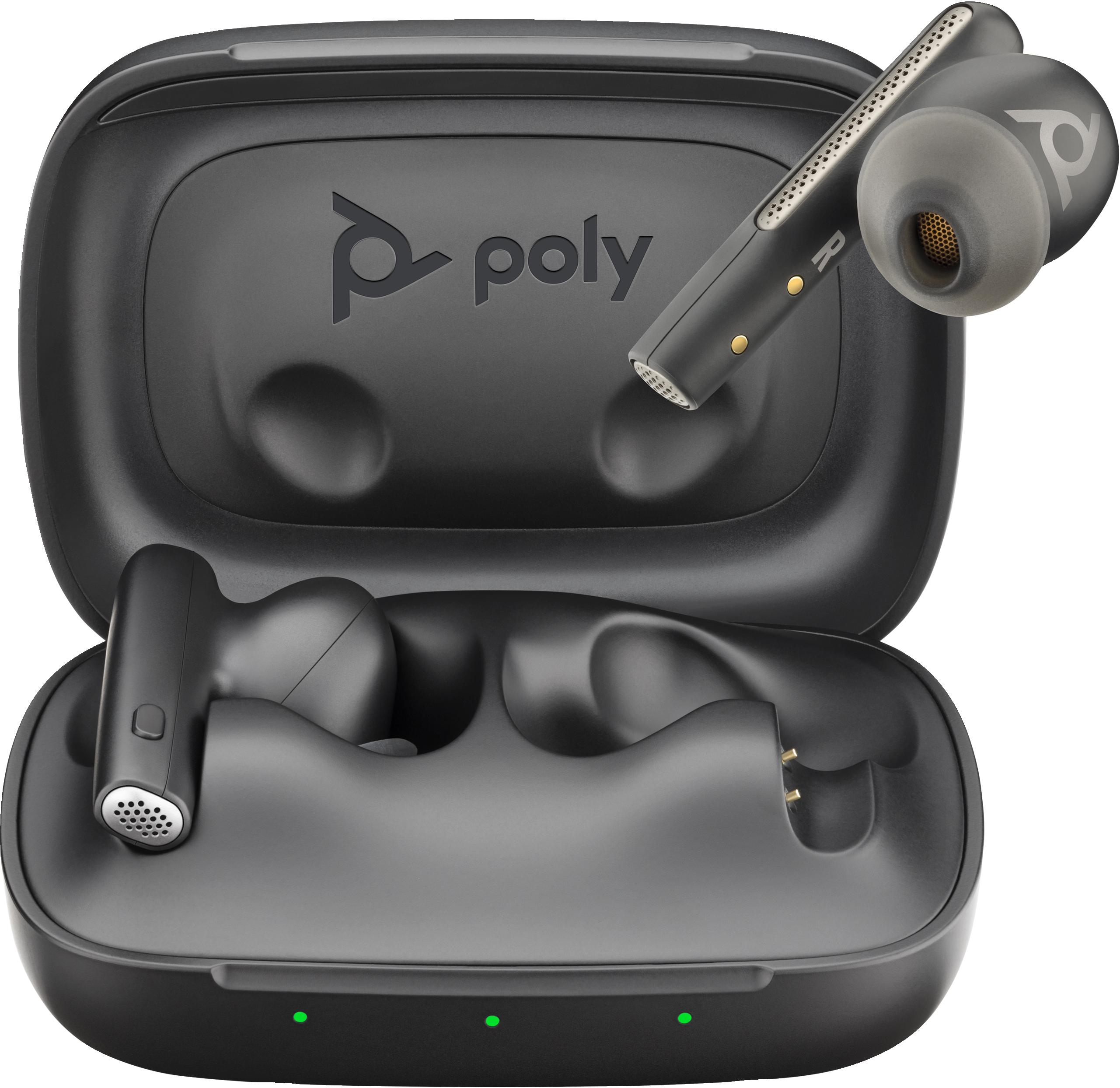 POLY Auricolari nerofumo Voyager Free 60 UC + Adattatore BT700 USB-C + Custodia di ricarica di base