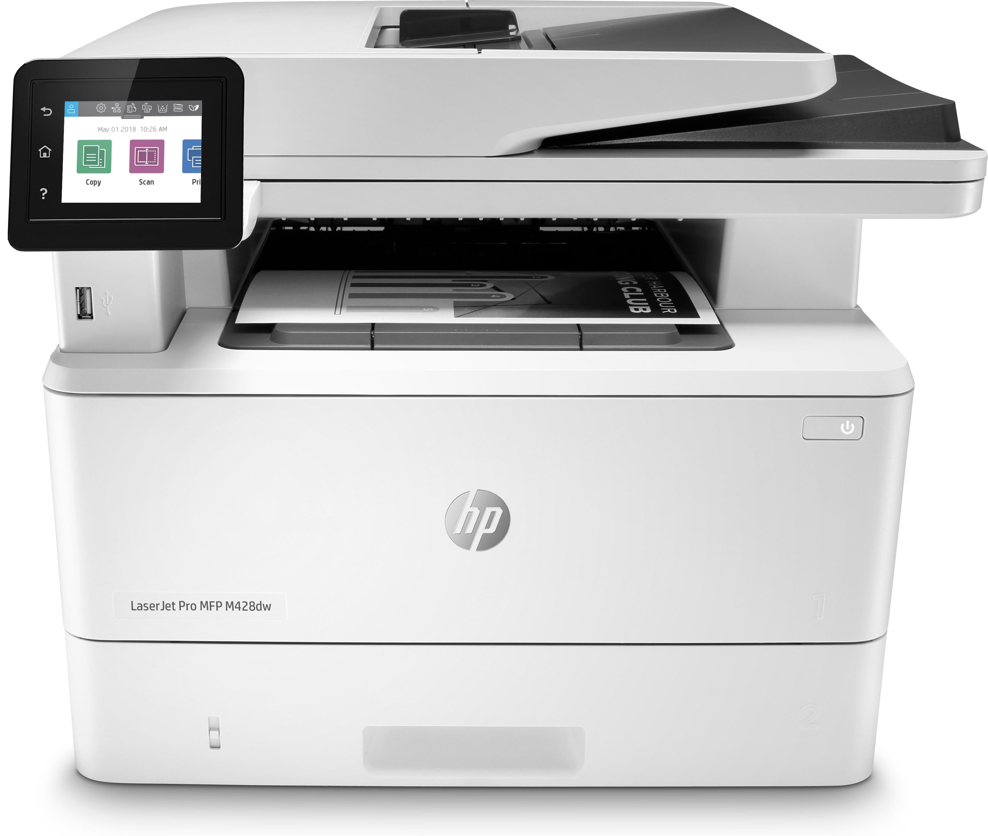 HP LaserJet Pro Stampante multifunzione M428dw, Stampa, copia, scansione, fax, e-mail, Scansione a e-mail