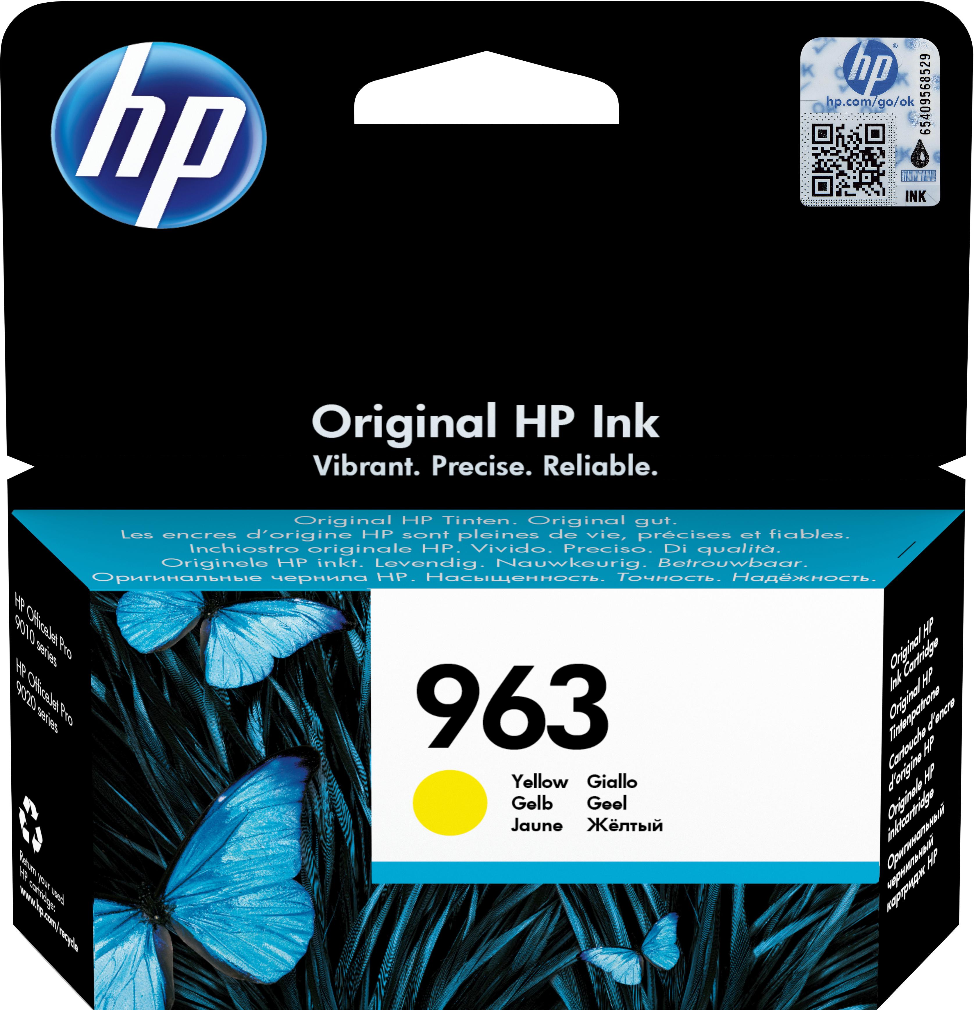 HP 963 Yellow Original Ink Cartridge - Ink - [Y] - per OfficeJet Pro 9010/9010e, 9020/9020e series