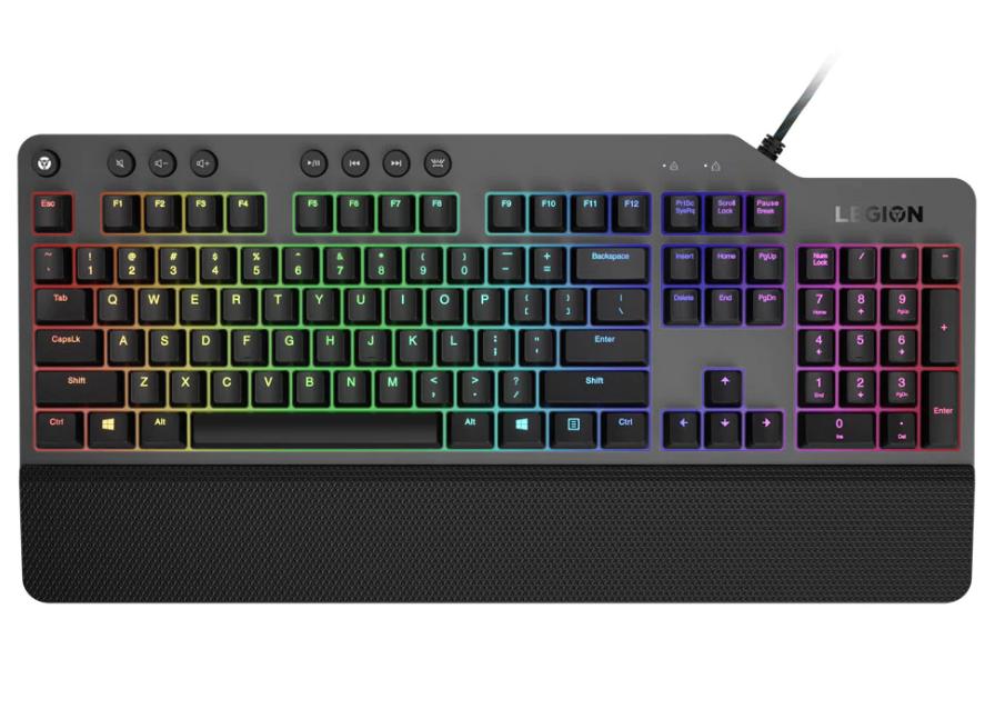 Lenovo Legion K500 RGB tastiera USB Norvegese Nero