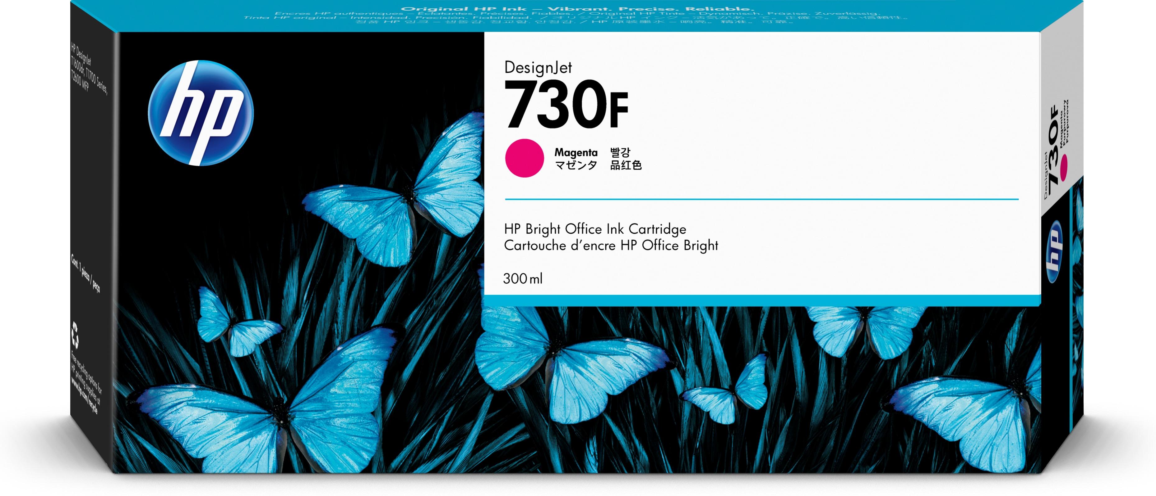 HP Cartuccia di inchiostro magenta DesignJet 730F da 300 ml (HP 730F 300-ML MAGENTA - DESIGNJET INK CARTRIDGE)