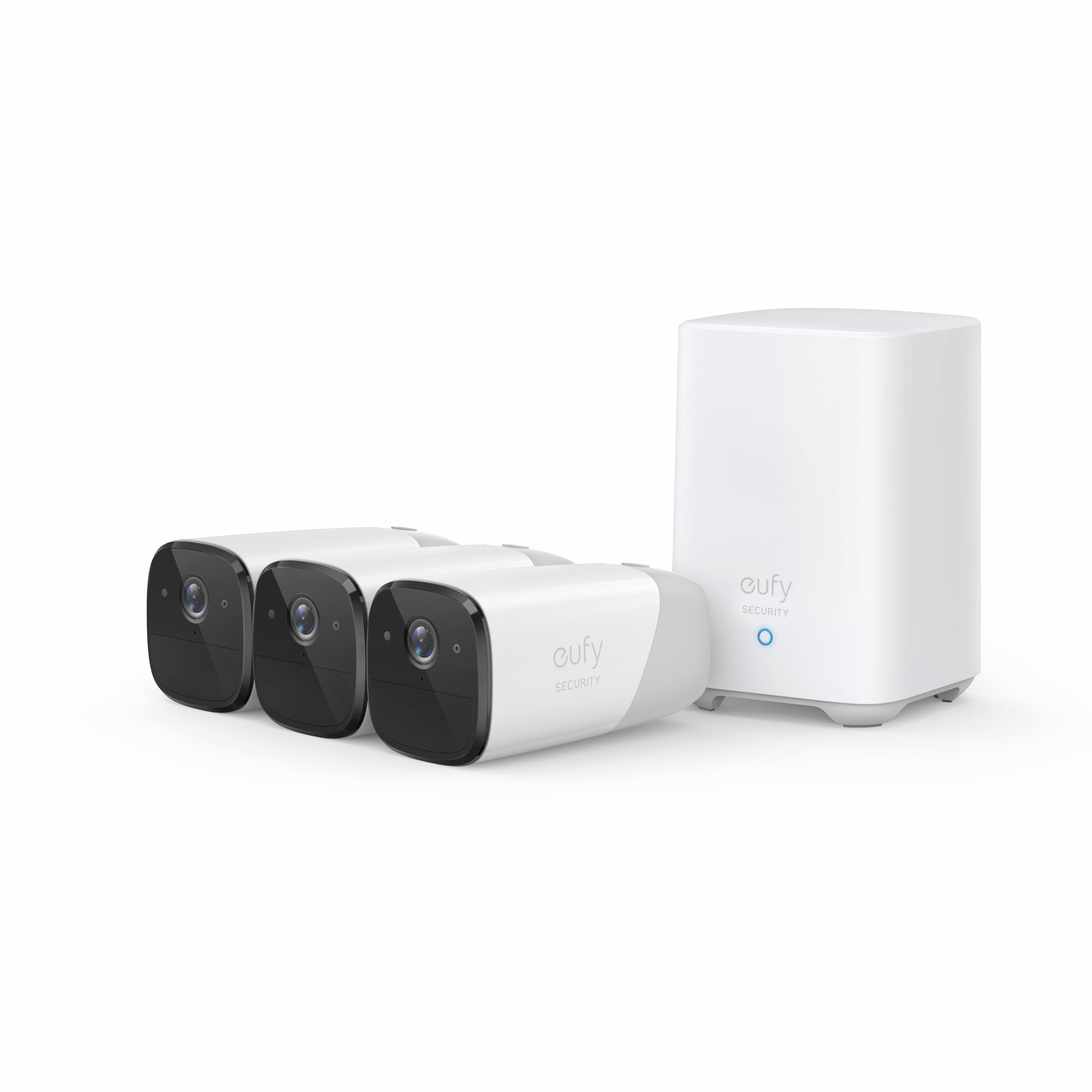 Eufy eufyCam 2 Pro 3-Cam Kit Capocorda Telecamera di sicurezza IP Interno e esterno 2048 x 1080 Pixel Parete (Eufy eufyCam 2 Pr