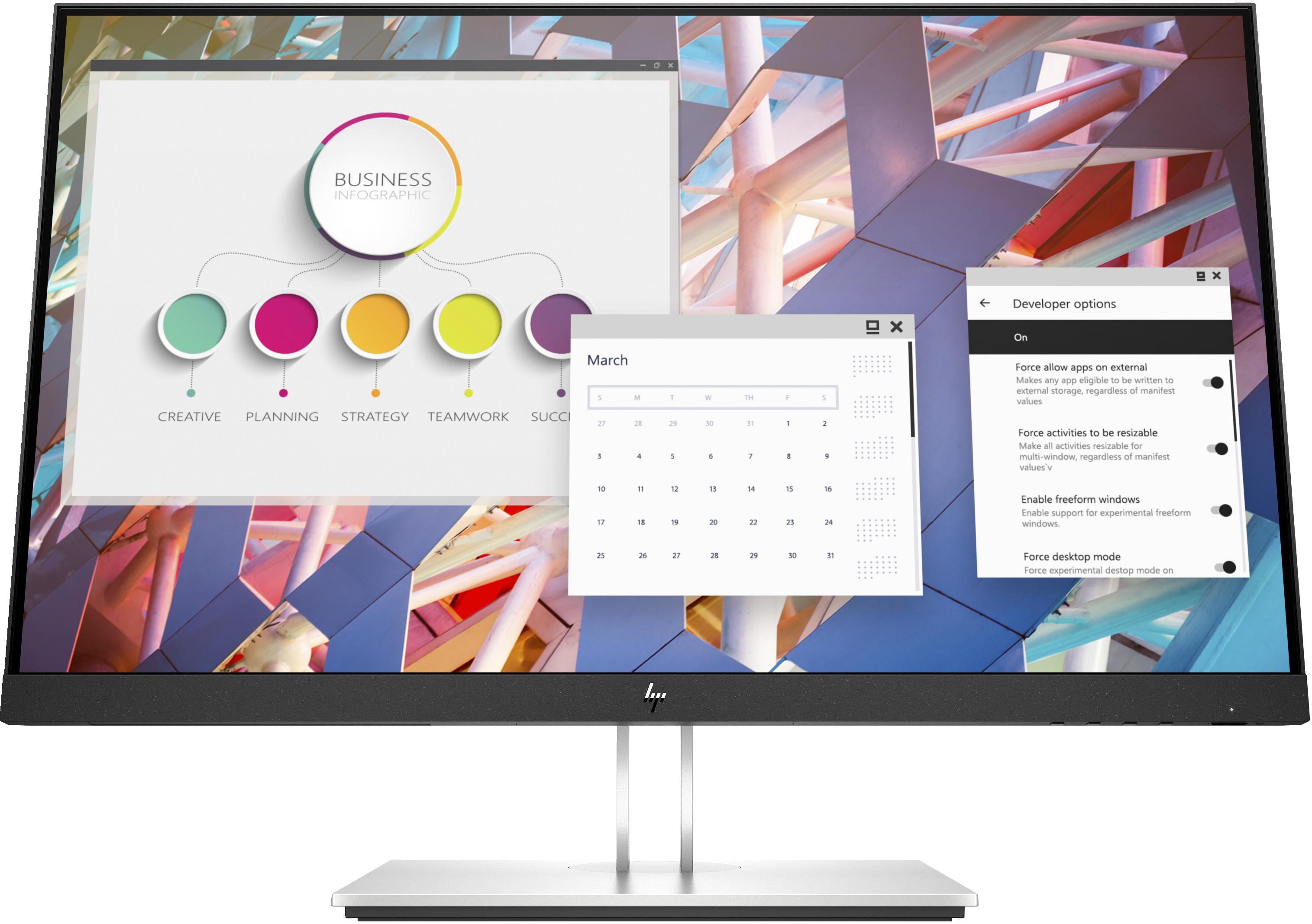 HP E24 G4 - E-Series - monitor a LED - 23.8 (23.8 visualizzabile) - 1920 x 1080 Full HD (1080p) 60 Hz - IPS - 250 cd/m - 10001