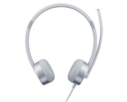 Lenovo 100 Stereo Analogue Headset Auricolare Ufficio Argento