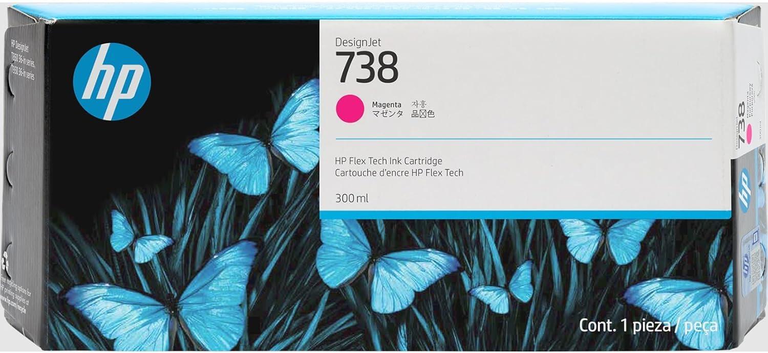 HP 738 300-ML MAGENTA DESIGNJET INK