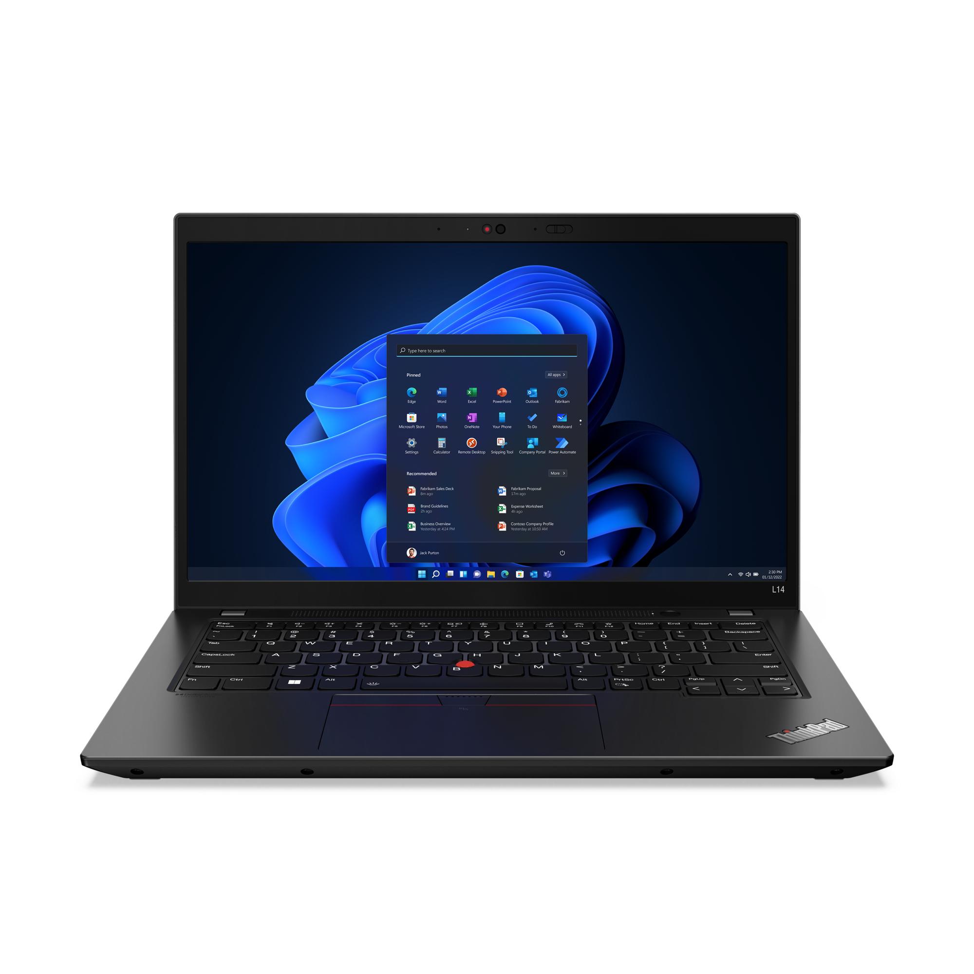 Lenovo ThinkPad L14 Intel Core i7 i7-1255U Computer portatile 35,6 cm (14") Full HD 16 GB DDR4-SDRAM 512 GB SSD Wi-Fi 6 (802.11