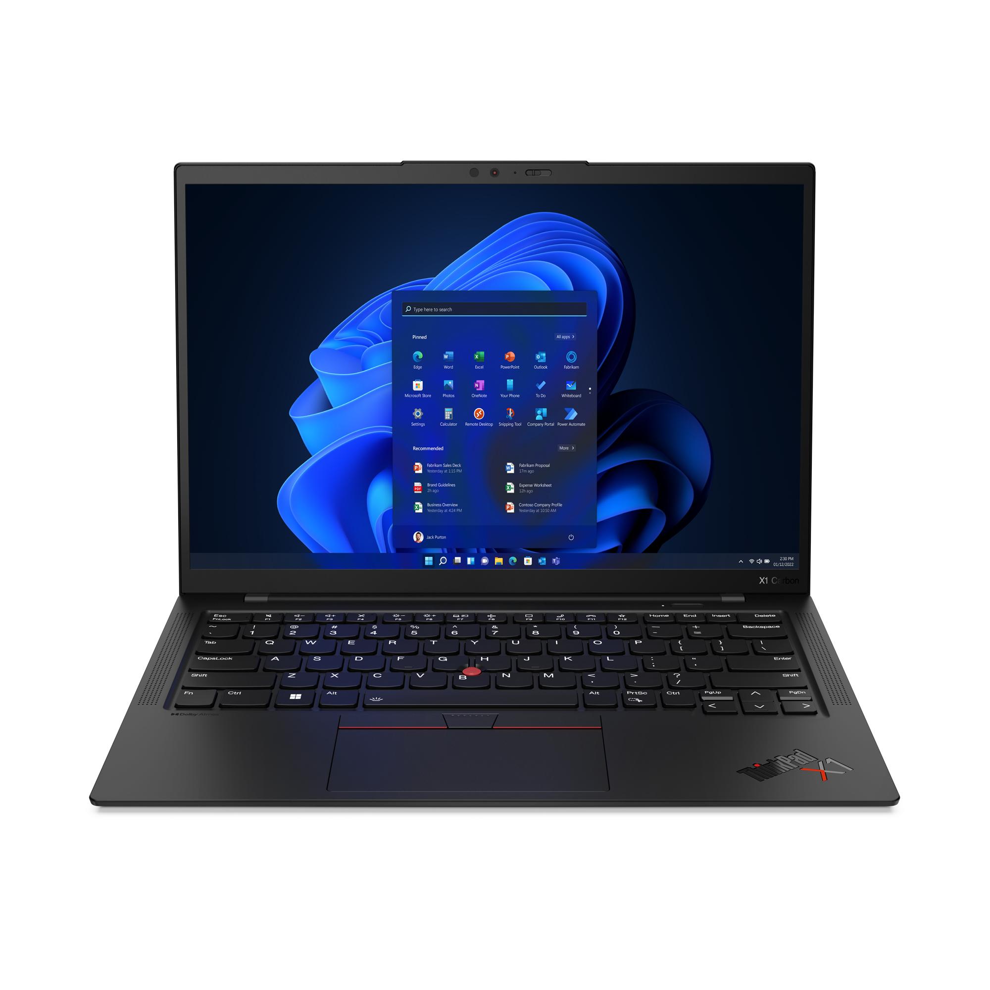 Lenovo ThinkPad X1 Carbon Intel Core i5 i5-1335U Computer portatile 35,6 cm (14") WUXGA 16 GB LPDDR5-SDRAM 512 GB SSD Wi-Fi 6E