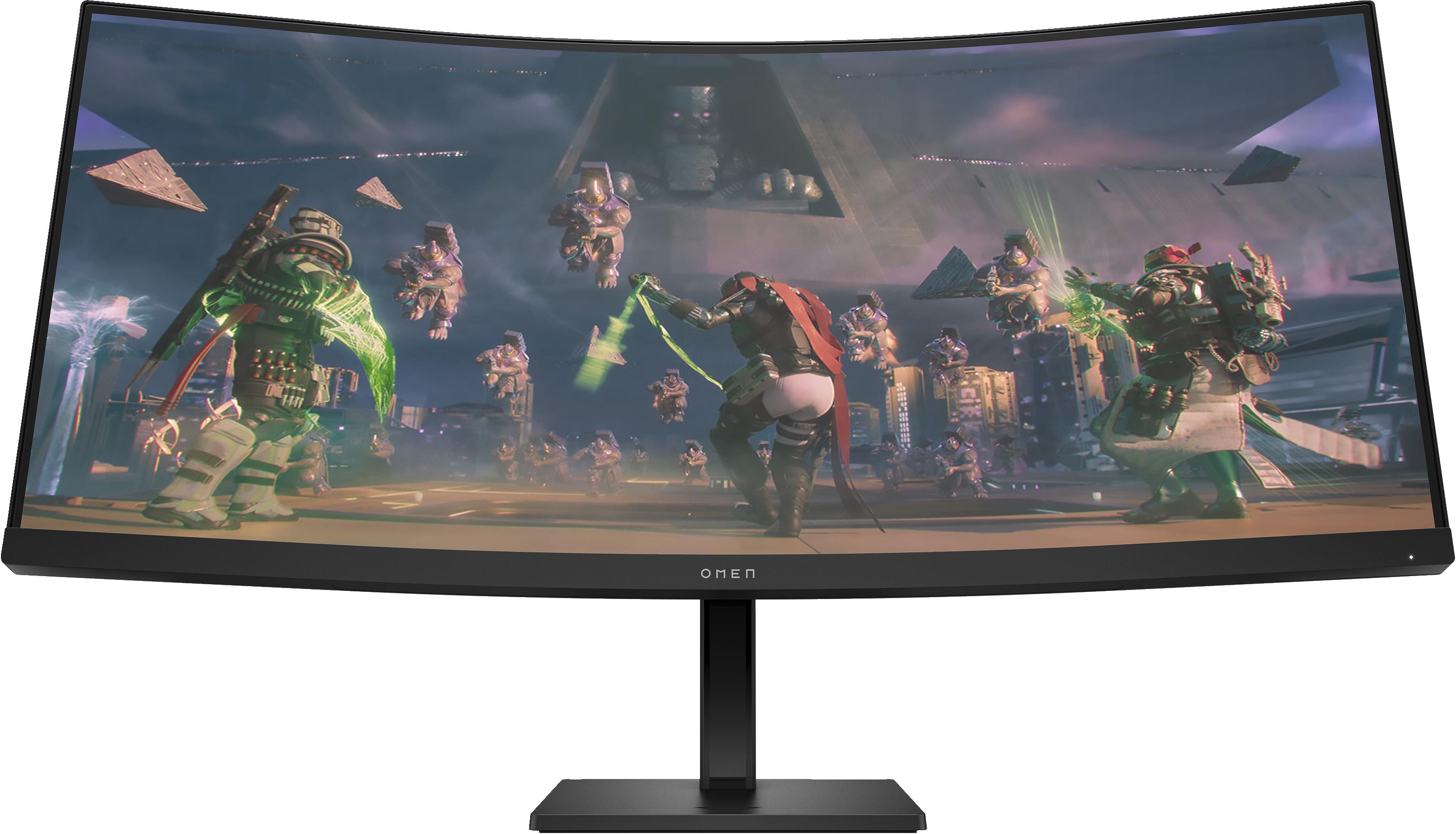 Monitor da gioco curvo HP OMEN 34c 86,4 cm (34 pollici) (WQHD, 1 ms, HDMI, DisplayPort, 165 Hz, AMD FreeSync)