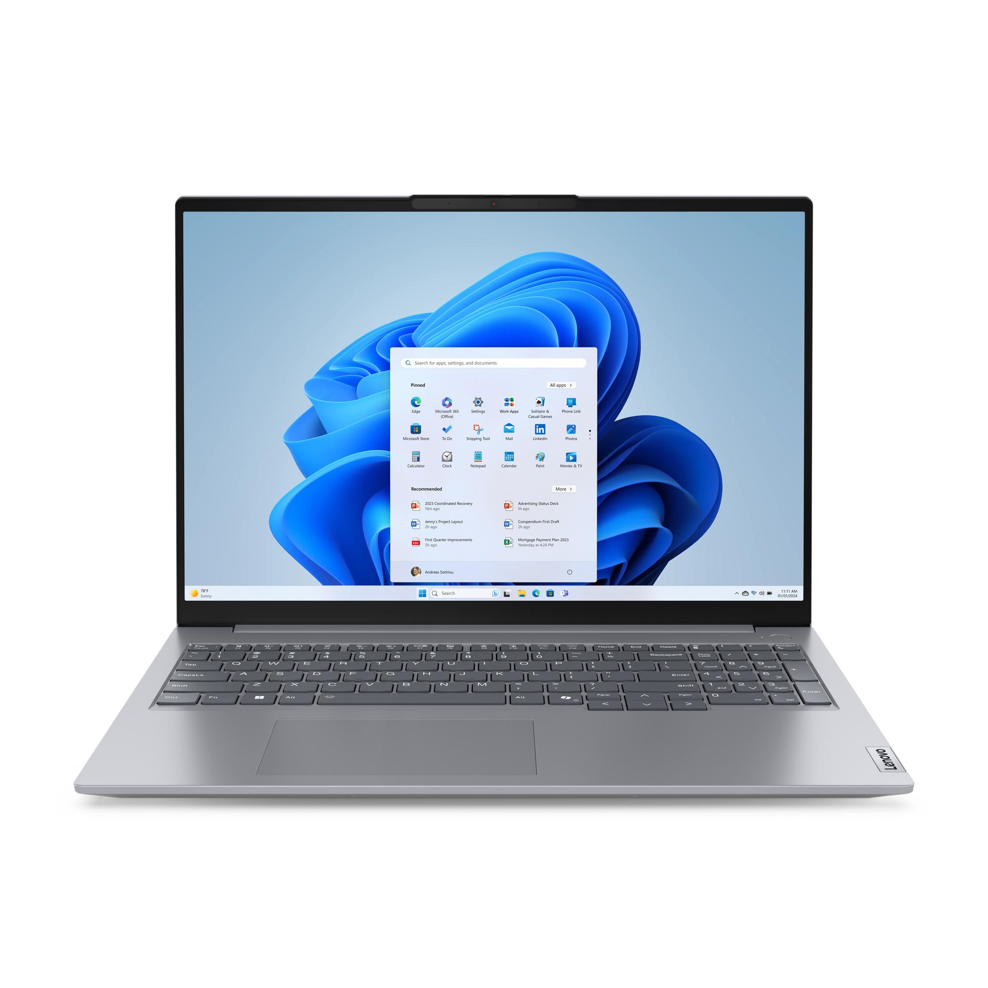 Lenovo ThinkBook 16 G7 IML Intel Core Ultra 5 125U Computer portatile 406 cm 16 WUXGA 32 GB DDR5-SDRAM 1 TB SSD Wi-Fi 6E 802.11