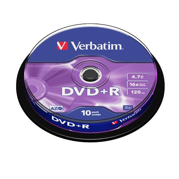 Verbatim DVD+R Matt Silver 4,7 GB 10 pz