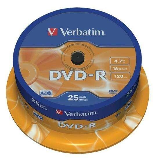 Verbatim 43667 4,7 GB DVD-R 25 pz