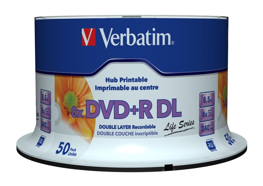 Verbatim 97693 DVD vergine 8,5 GB DVD+R DL 50 pz