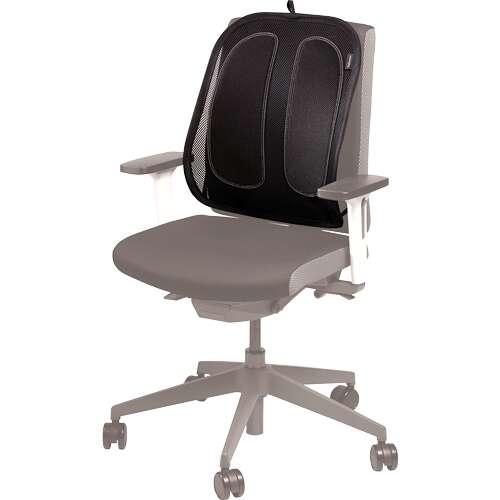 Fellowes Mess Office Suites Lumbar Cojin - Materiale a maglie - Applicare a qualsiasi Chany - colore nero