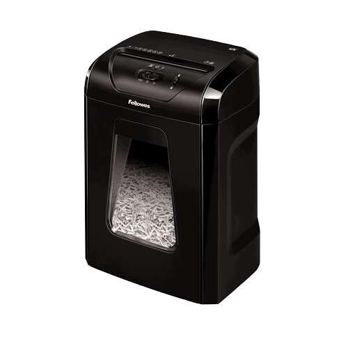 Fellowes Powershred 12C distruggi documenti Triturazione incrociata 22,5 cm Nero