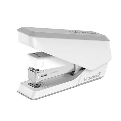 Fellowes LX840 MOP con protezione microbana - Fine da 25 fogli - Rimuovi Mop Rimovibile - Mop con Visiera - Colore Bianco -