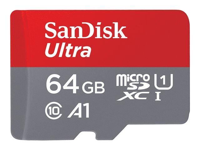 64GB SanDisk Ultra microSDXC+ SD Adapter 120MB/s