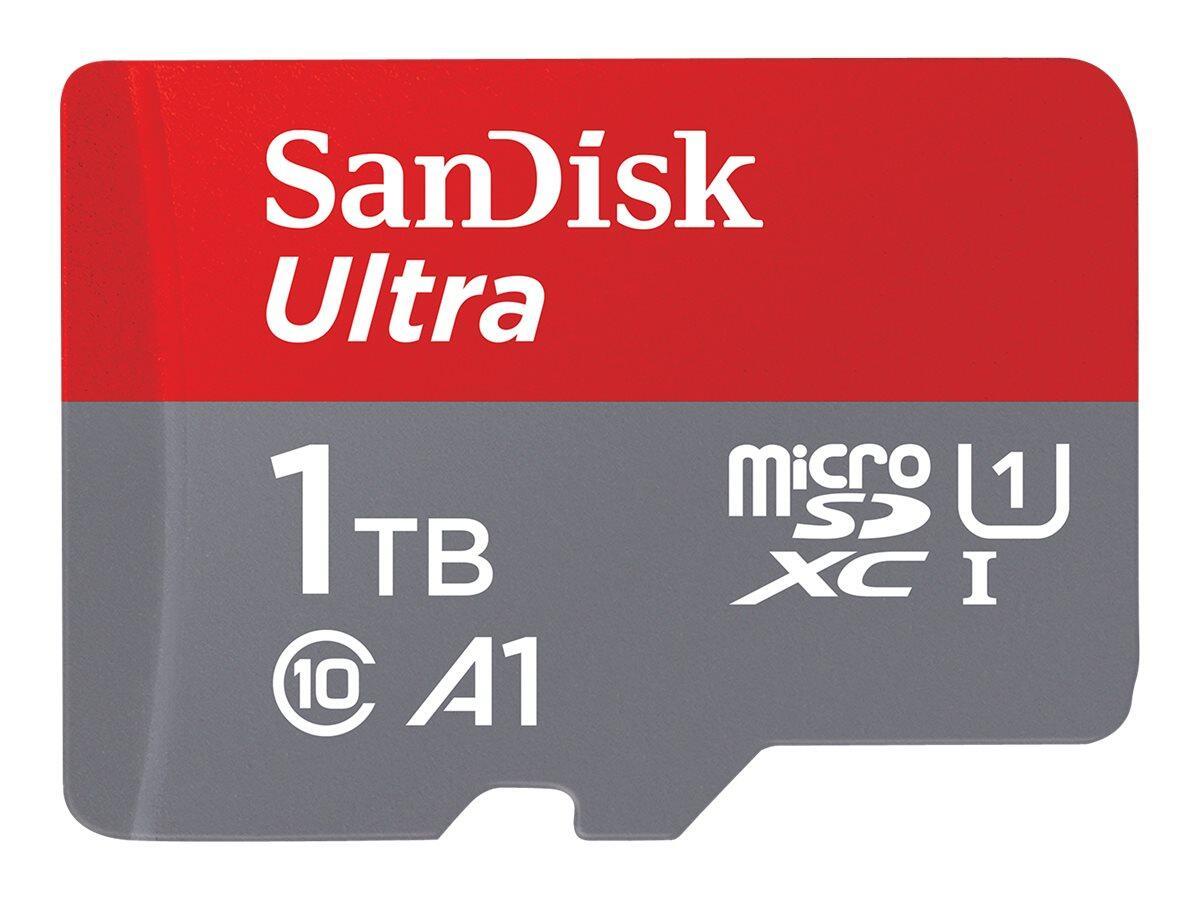 SanDisk Ultra 1000 GB MicroSDXC Classe 10 (SanDisk Ultra microSDXC 1TB + SD Adapter 120MB/s A1 Class 10 UHS-I)