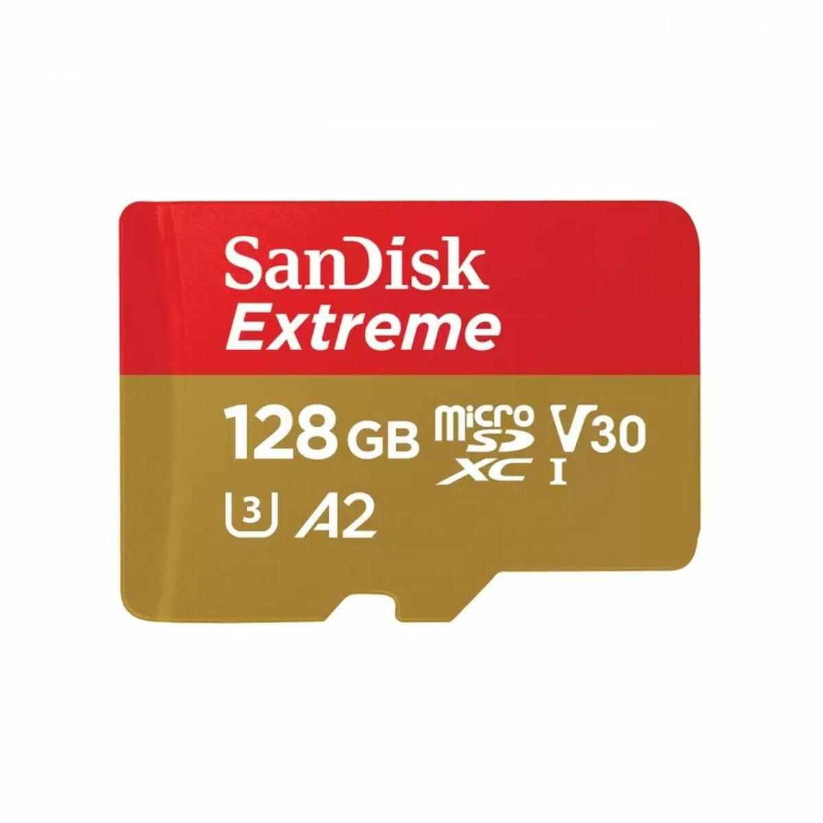 SanDisk Extreme 128 GB MicroSDXC UHS-I Classe 10 (EXTREME MICROSDXC CARD 128 GB - FOR MOBILE GAMING 190MB/S 90MB/S)