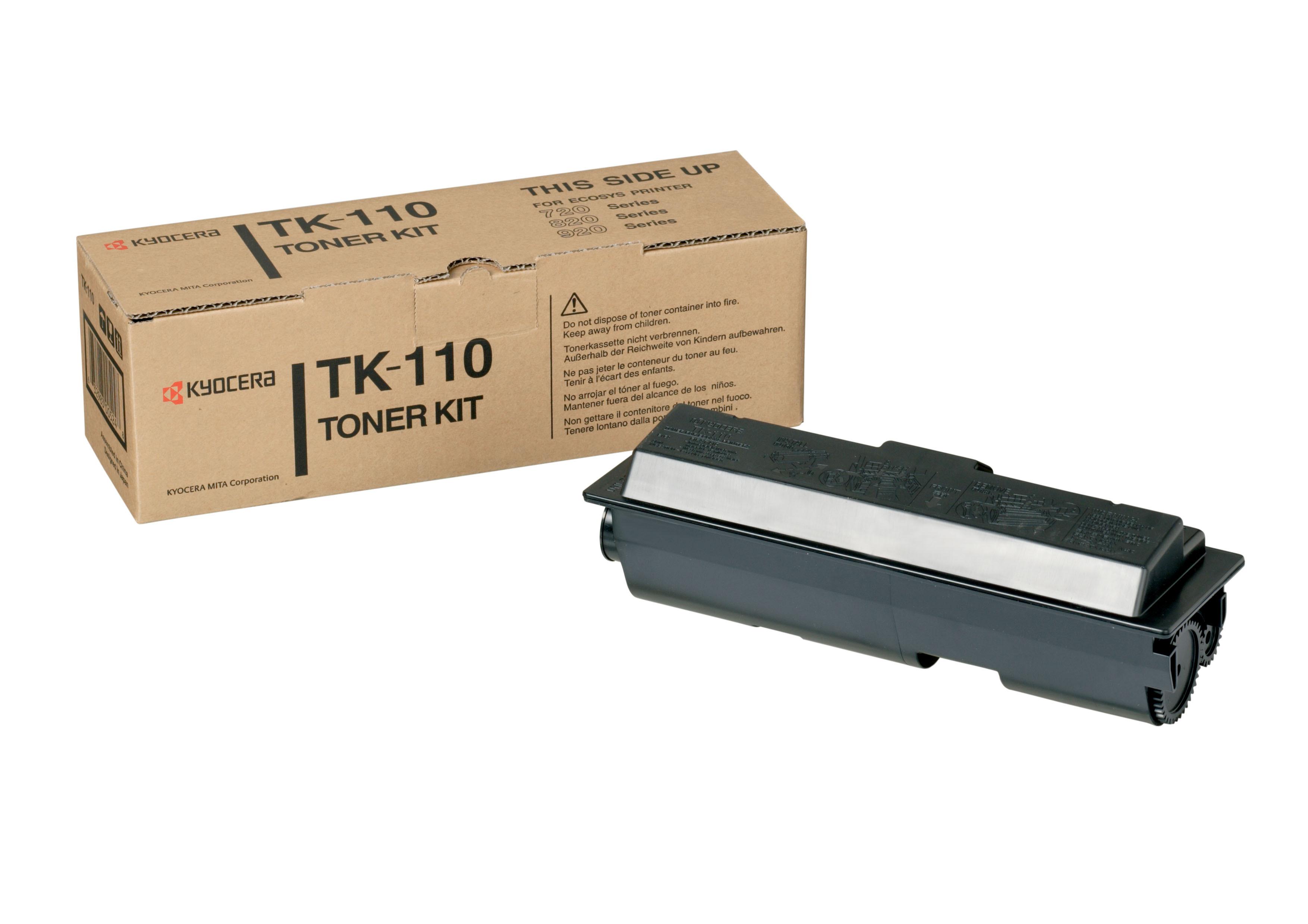 TK110 - TONER KIT TK110 FS720/820(6K)SINGOL KYOCERA-MITA TONER ORIGINALE B/N 1T02FV0DE0 TK-110 KIT TONER NERO PER FS -720/820/9