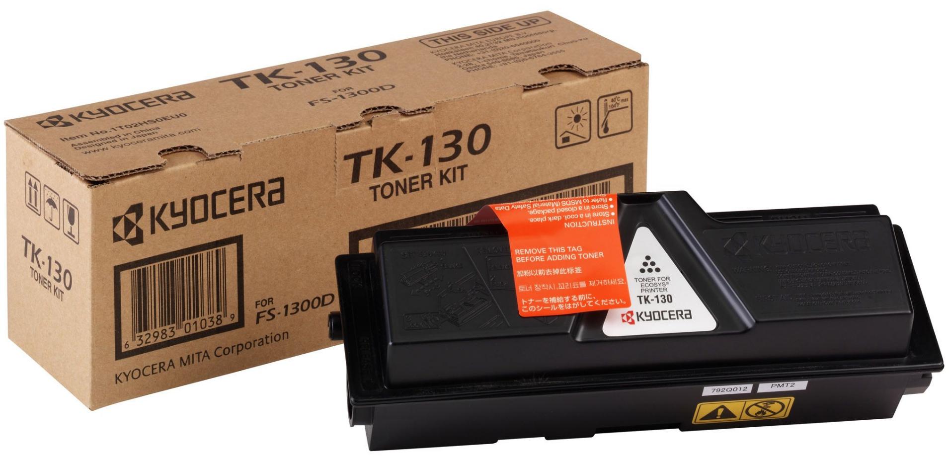 TK130 - TONER -TK130- FS-1300D / FS-1300DN TONER KIT NERO TK-130 PER FS1300D / FS1300DN / FS1350DN / FS1028 / FS1128MFP (7.200