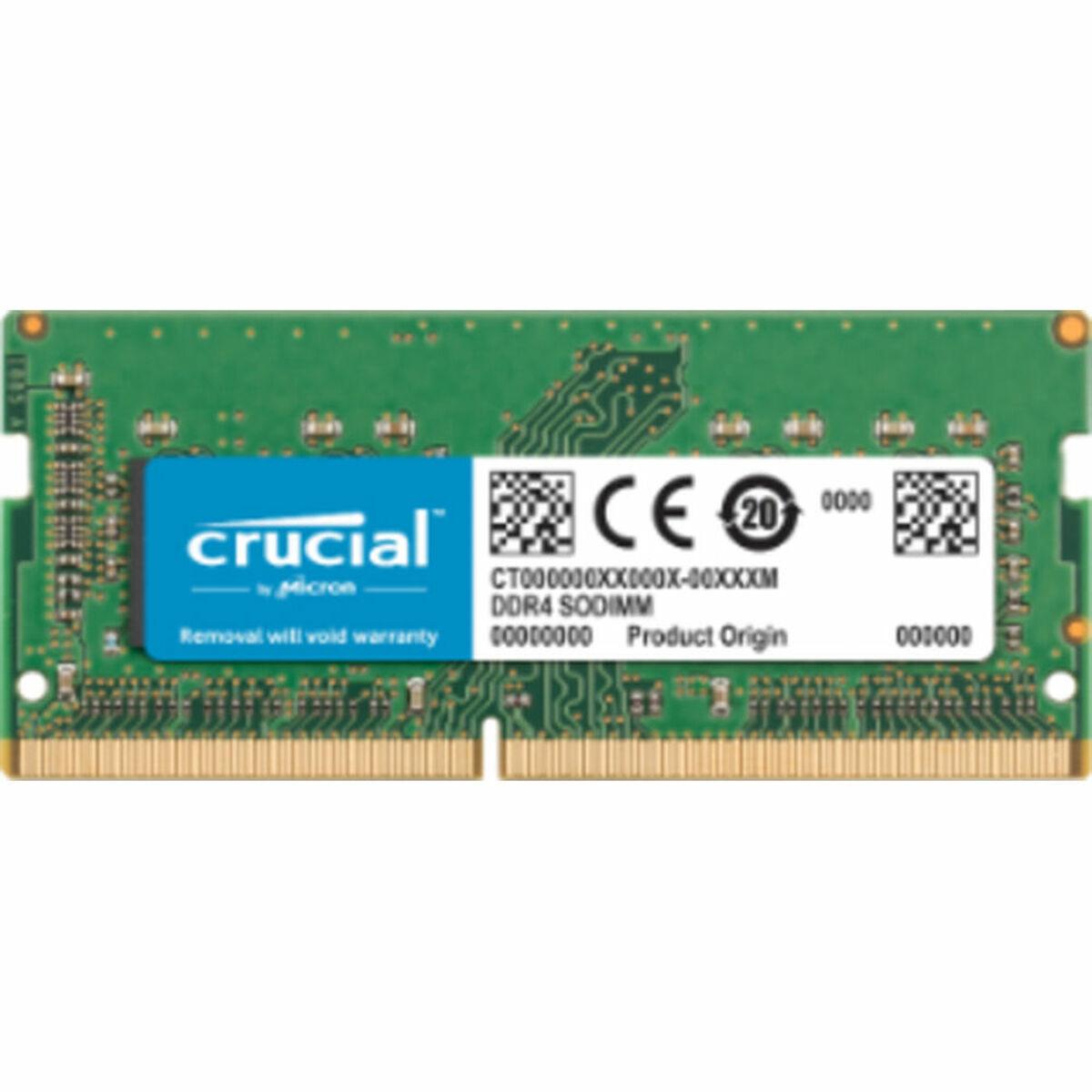 Crucial 8GB DDR4 2400 memoria 1 x 8 GB 2400 MHz (8GB Crucial DDR4 PC4-19200 2400MHz CL17 1.2V SODIMM for Mac)