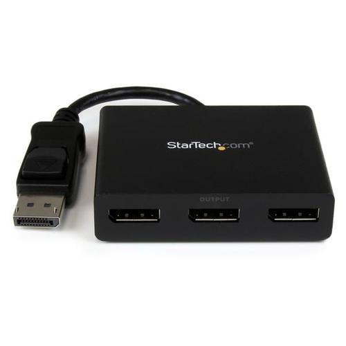 StarTech.com Adattatore multi monitor a 3 porte - Hub DisplayPort 1.2 MST a doppio 4K 30Hz e 1x 1080p - Splitter video per moda