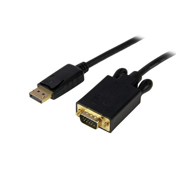 Cavo convertitore adattatore DisplayPort a VGA da 1,8 m ? DP Maschio a VGA Maschio 1920x1200 - Nero