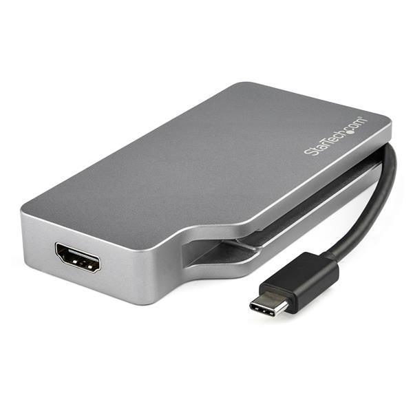 StarTech.com Adattatore video multiporta da USB-C a HDMI, VGA, Mini DisplayPort o DVI - Adattatore per monitor USB tipo C a HDM