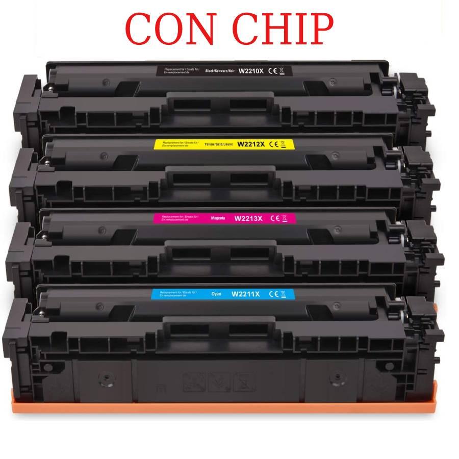 CON CHIP Toner compatibile per HP MFP M283 W2211X 207X ciano 2450pag.