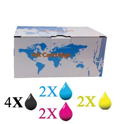 Kit 10 Cartucce per Epson T603 4 nero 2 ciano 2 magenta 2 giallo