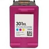 CH564EE Cartuccia rigenerata per HP 301XL colori visualizza livello inchiostro 350pag.