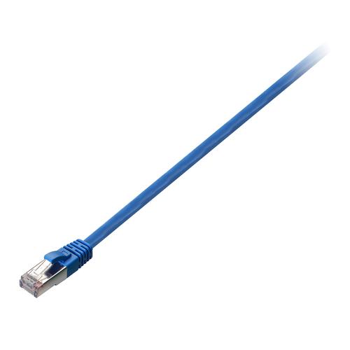 V7 Cavo di rete schermato CAT6 STP 01M Blu (CAT6 ETHERNET BLUE STP 1M - RJ45 100 COPPER SNAGLESS)